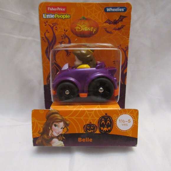 Fisher-Price Little People Disney Wheelie Belle Car Toy For Ages 1½-5 Years - Picture 1 of 4